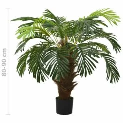 VIDAXL Palmier Cycas Artificiel Avec Pot 90 Cm Vert -Grasses Fleurs Soldes Boutique 44295ef9c7fe6a2c