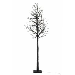 Arbre Nu + 150 Leds Blanc Chaud + Adaptateur Fil De 3m Paillettes Noir Extra Large 300cm -Grasses Fleurs Soldes Boutique 63c5942f86cfd7.14397641