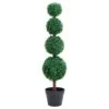 VIDAXL Plante De Buis Artificiel Avec Pot Forme De Boule Vert 90 Cm -Grasses Fleurs Soldes Boutique d5f34882154db6c1