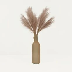 Plumeau Artificiel Brun 110cm Lot De 3 -Grasses Fleurs Soldes Boutique f021ca7868fb682a